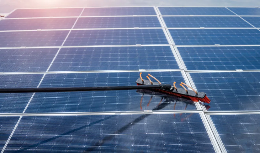 Solar panels cleaning services